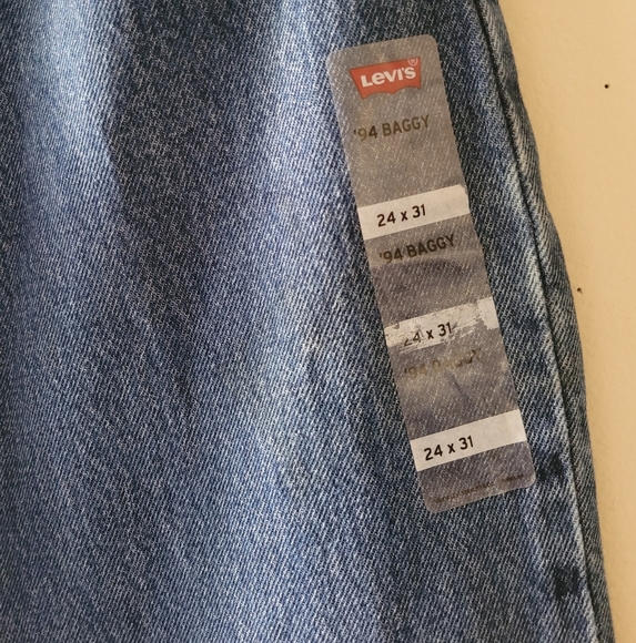 Levi's Medium Wash High Rise 94' Baggy Loose Fit Streetwear Y2K Jeans 24x31 NWOT - Picture 6 of 9